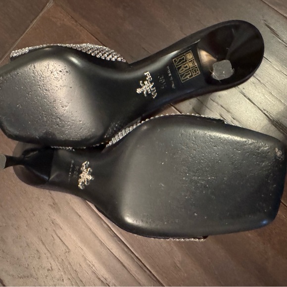 Prada Crystal Embellished open toed mules. - Picture 6 of 11